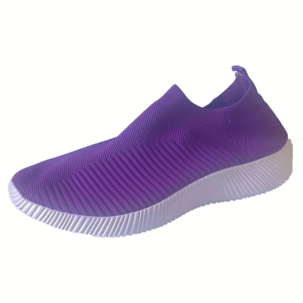 Lightweight woven women's shoes with breathable mesh cover, fashionable and casual shoes